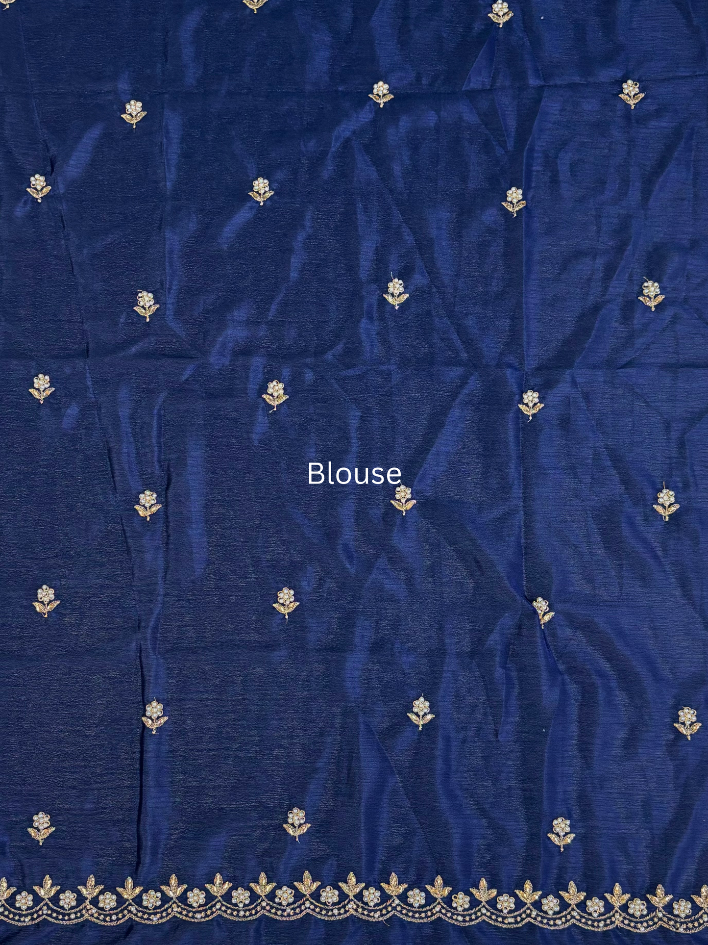Pure Crape Chinon saree