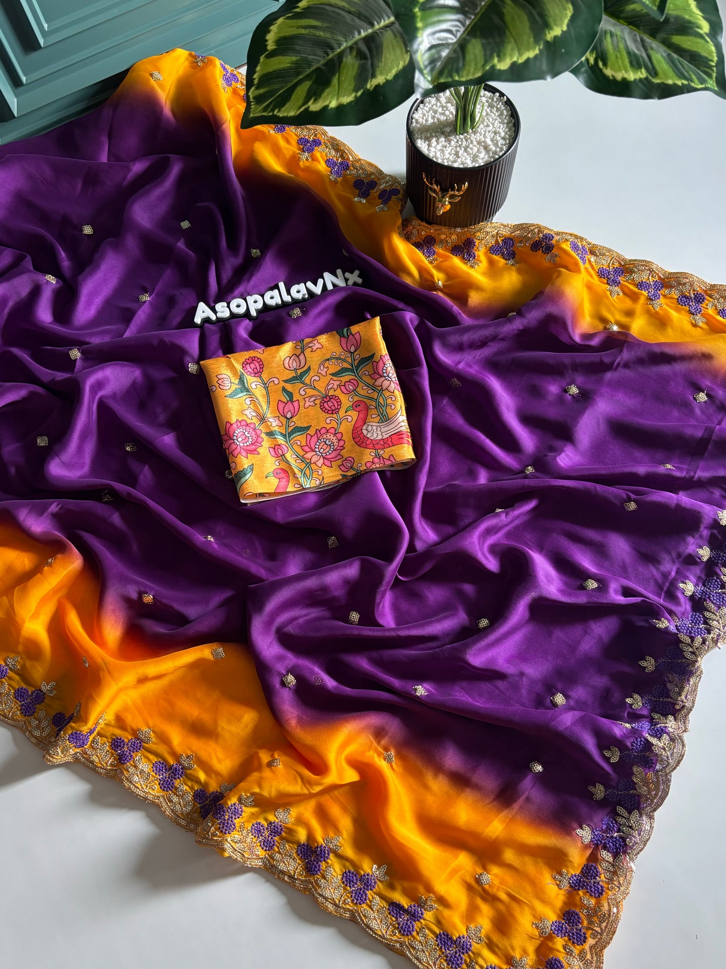 Rangoli Chiffon Saree