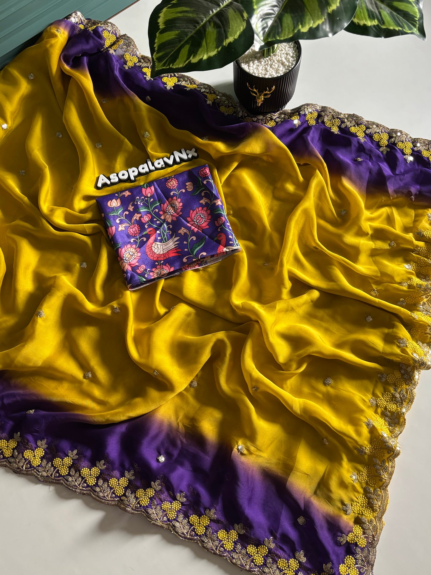 Rangoli Chiffon Saree