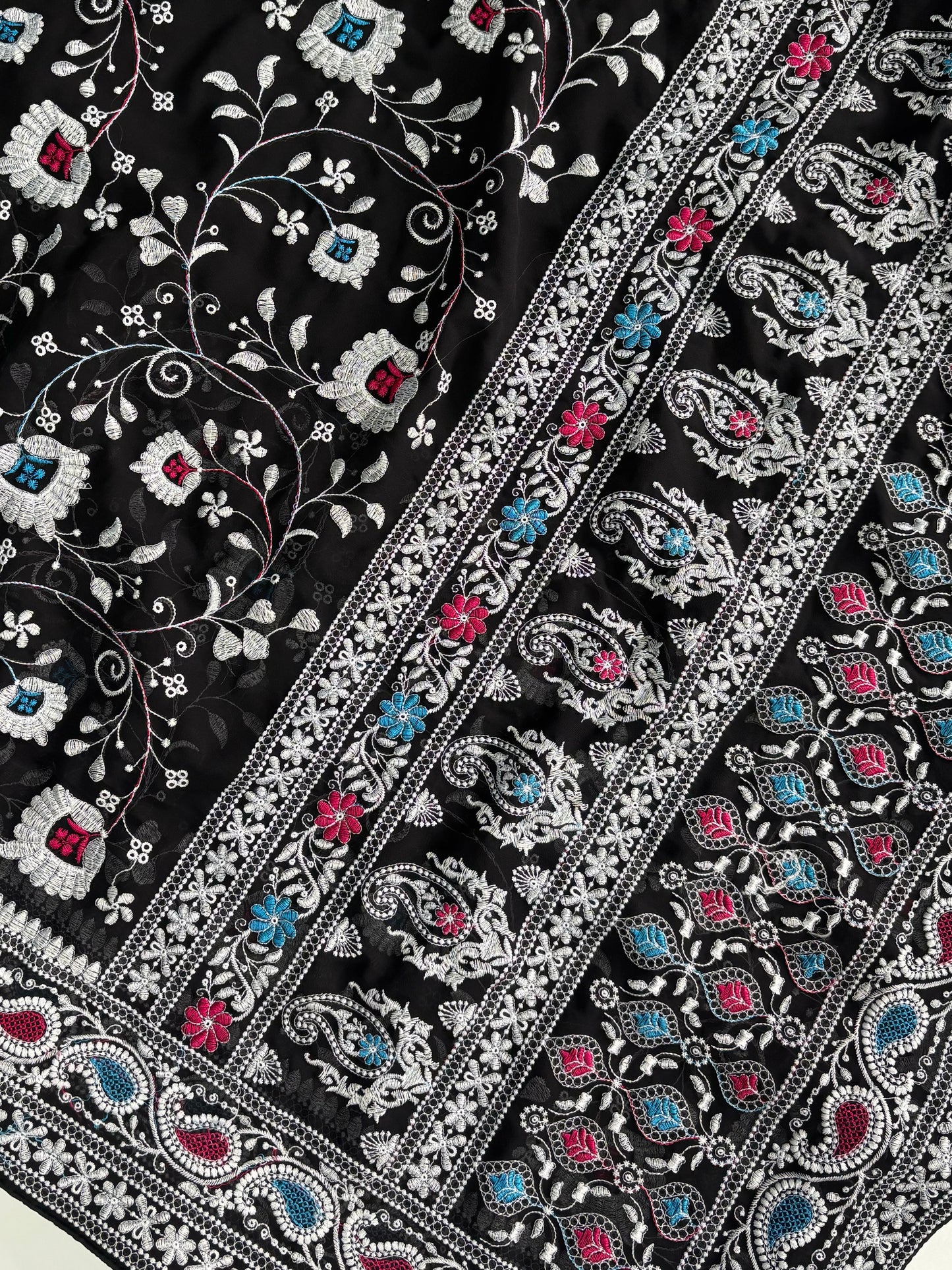 Black Georgette Saree