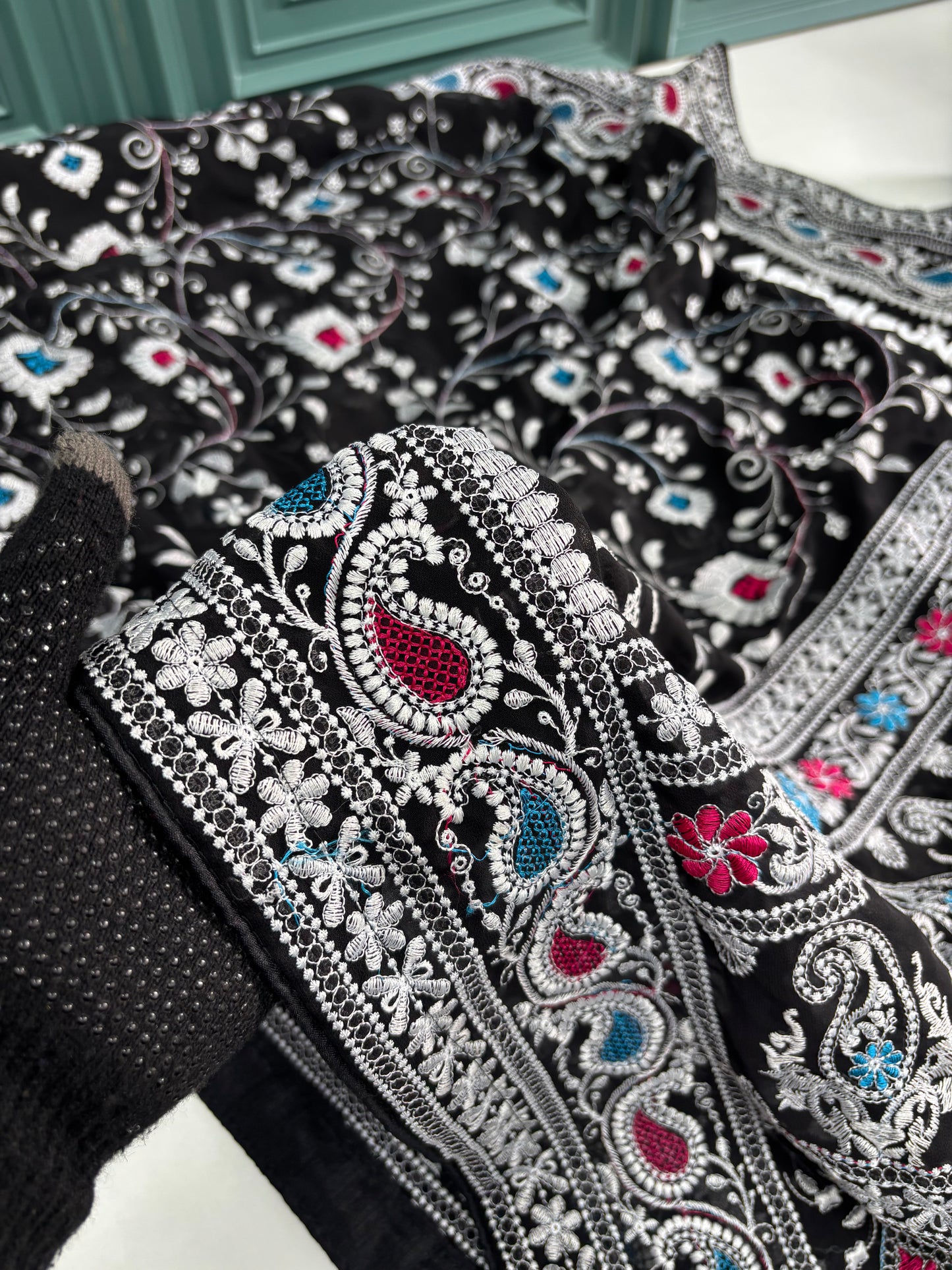 Black Georgette Saree