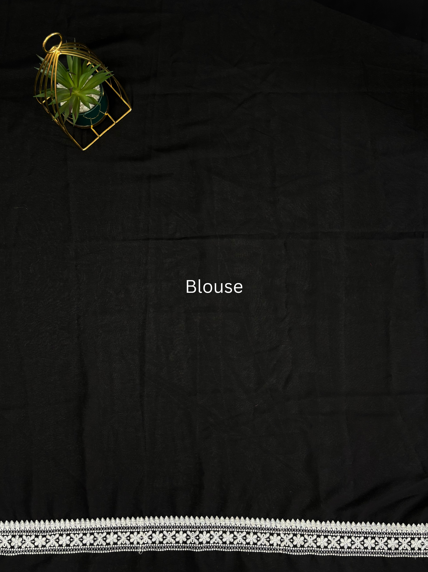 Black Georgette Saree