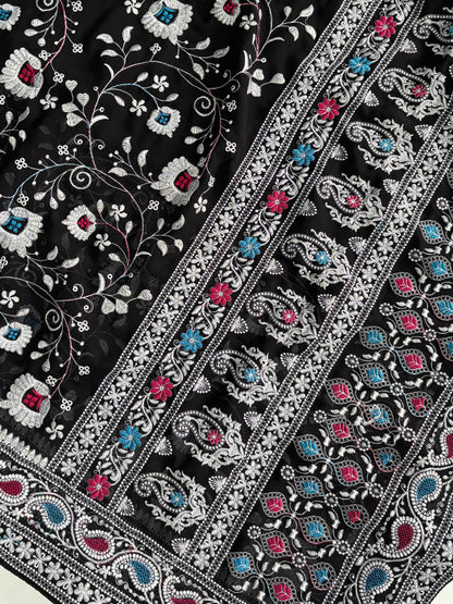 Black Georgette Saree